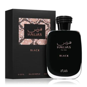 Hawas Black Eau de Parfum Rasasi – 100ml – Masculino
